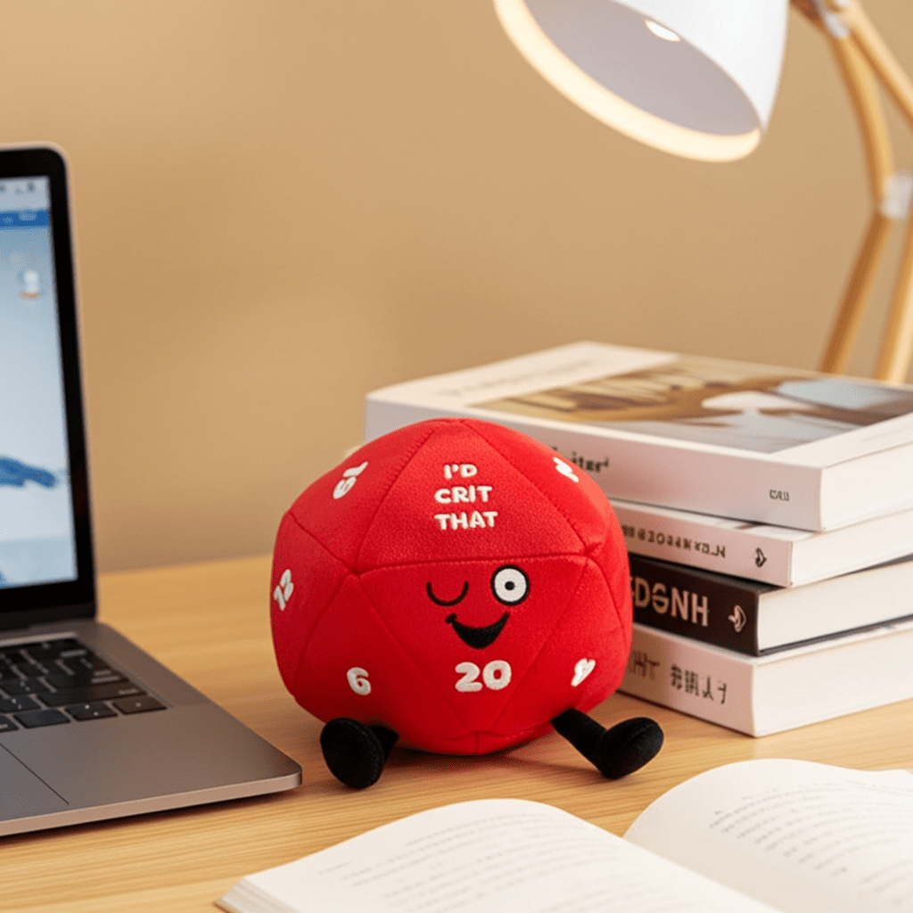 I’d Crit That - Plush Dice - Ziya Blue