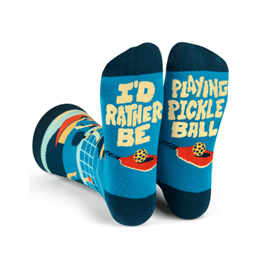 I'd Rather Be Playing Pickleball Socks 🎾🧦 - Ziya Blue