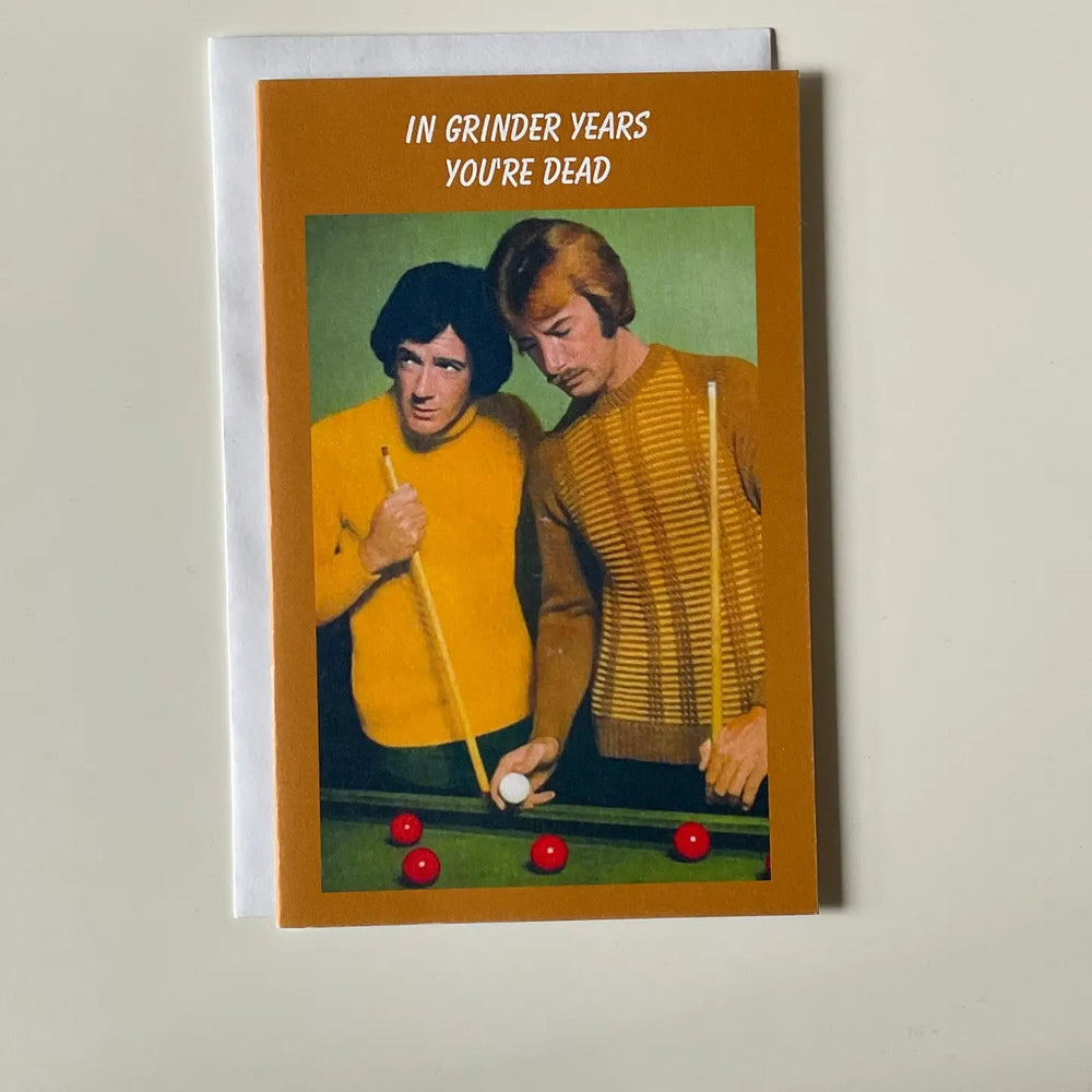 In Grinder Years Birthday Card - Ziya Blue