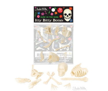 Itty Bitty Glow Bones - Bag of 10 - Ziya Blue