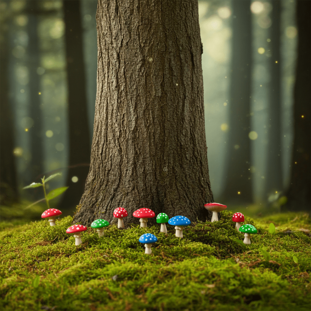 Itty Bitty Mushrooms - Bag of 12 - Ziya Blue