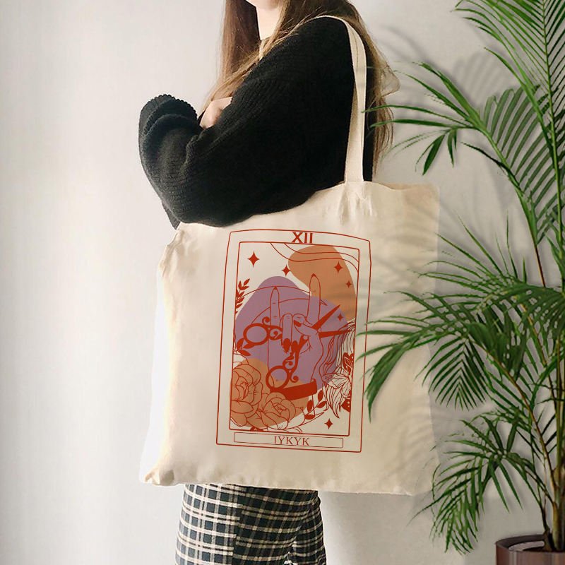 IYKYK Canvas Tote - Ziya Blue