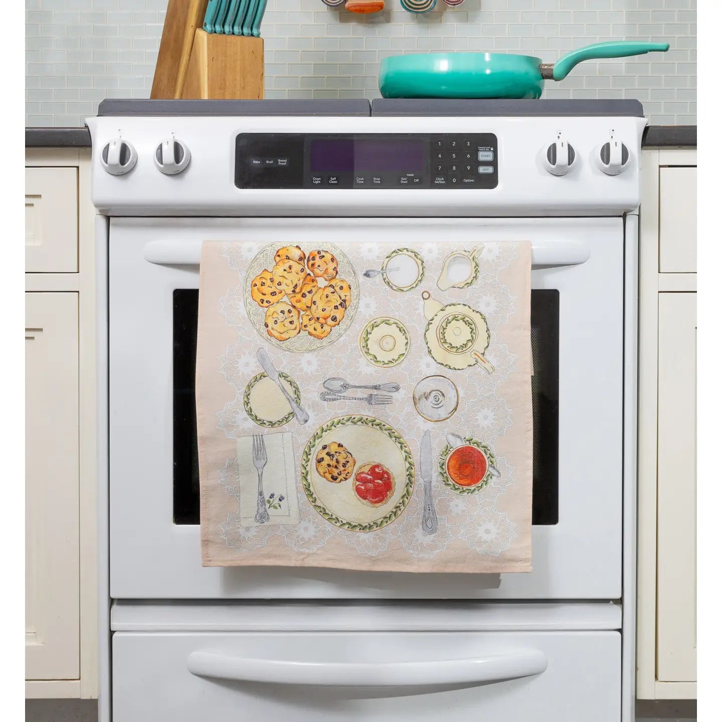 Jane Austen Tea Towel - Ziya Blue