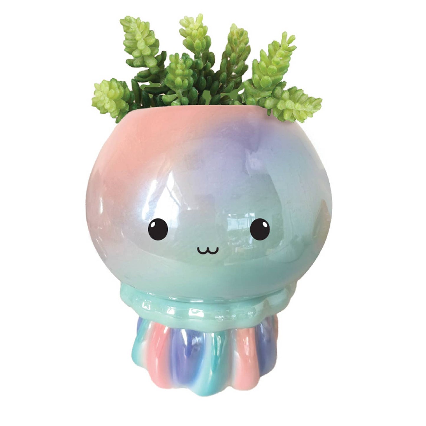 Jellyfish Footsie Planter - Ziya Blue