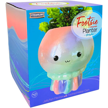 Jellyfish Footsie Planter - Ziya Blue