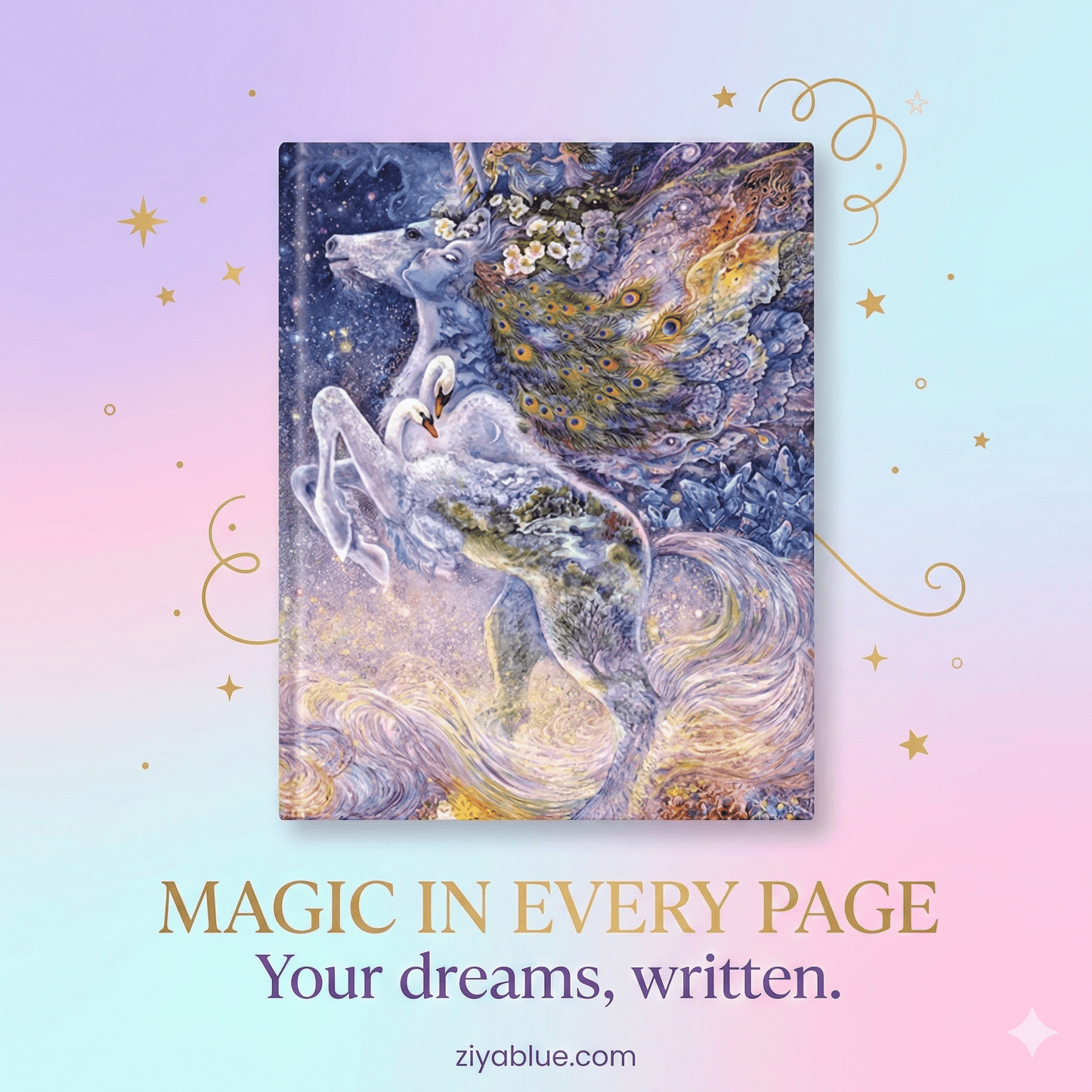 Josephine Wall: Soul of a Unicorn Journal 🦄✨ - Ziya Blue