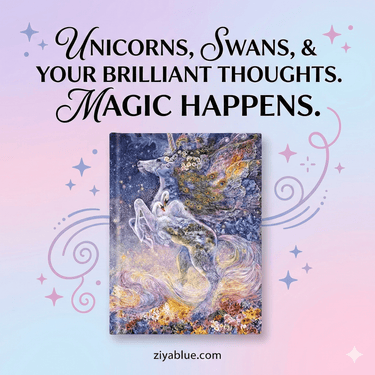 Josephine Wall: Soul of a Unicorn Journal 🦄✨ - Ziya Blue