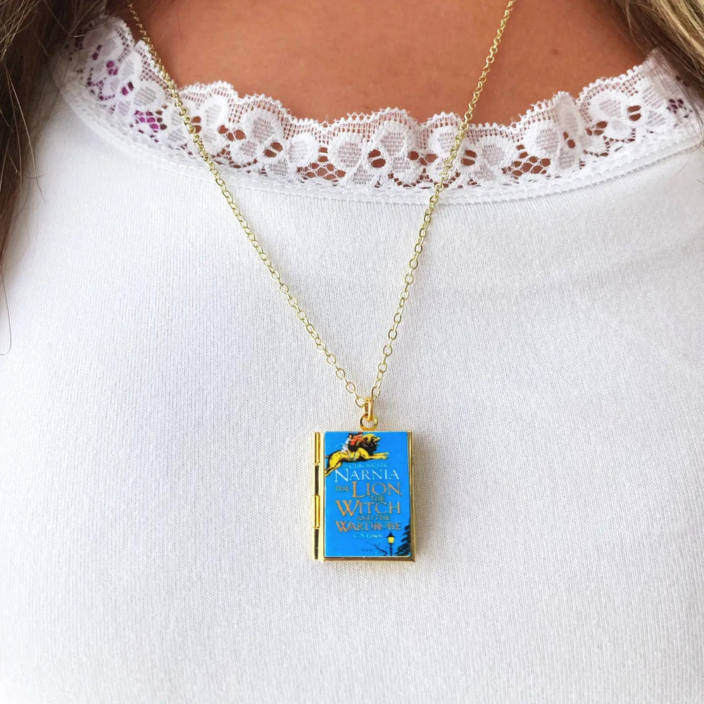 Journey to Narnia: Aslan Book Locket - Ziya Blue