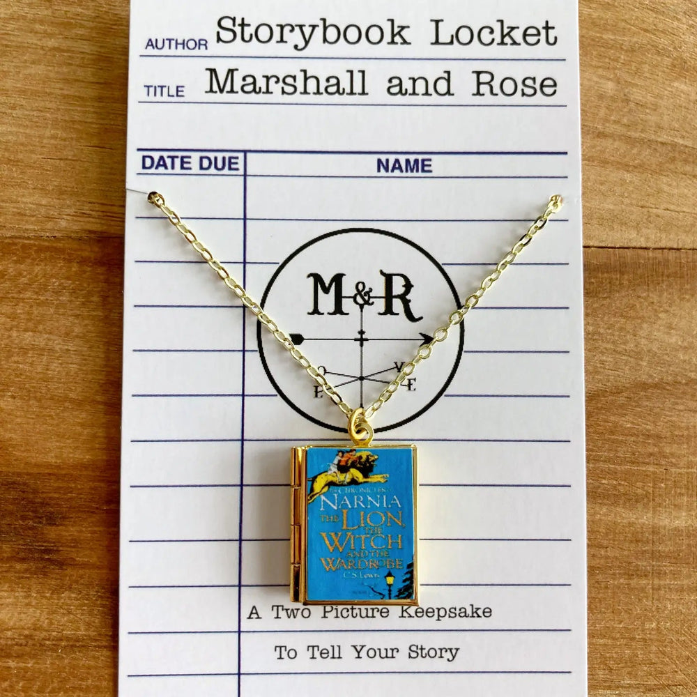 Journey to Narnia: Aslan Book Locket - Ziya Blue