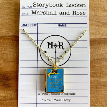 Journey to Narnia: Aslan Book Locket - Ziya Blue