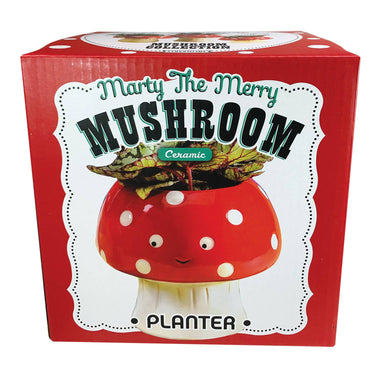 Kawaii Mushroom Planter - Small - Ziya Blue