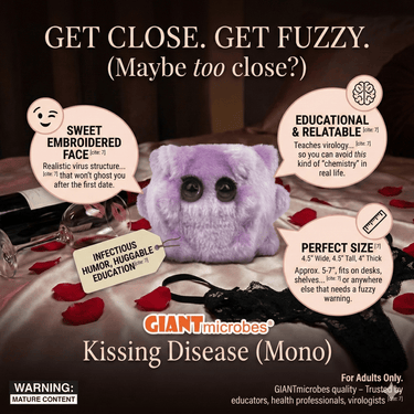 Kissing Disease (Mono) Plush - Ziya Blue