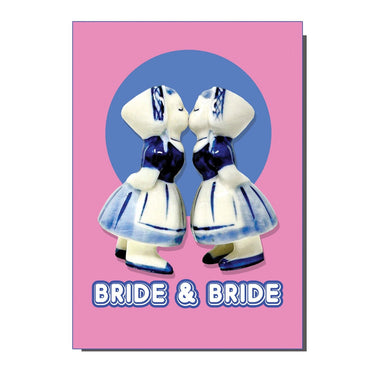 Kitsch Bride & Bride Wedding Card - Ziya Blue