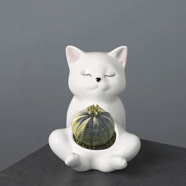 Kitten Belly Planter - Ziya Blue