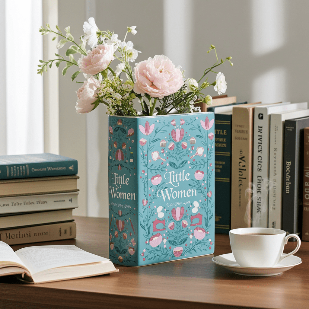 Large Book Vase - Little Woman - Ziya Blue