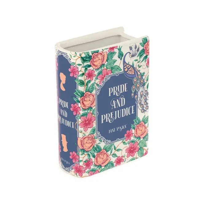 Large Book Vase - Pride and Prejudice - Ziya Blue