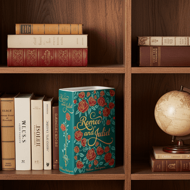 Large Book Vase - Romeo and Juliet - Ziya Blue