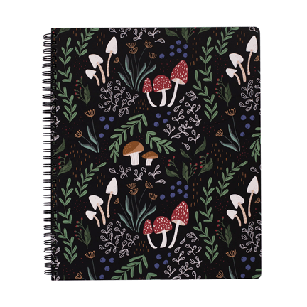 Large Notebook - Mushroom - Ziya Blue