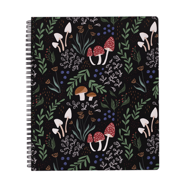 Large Notebook - Mushroom - Ziya Blue