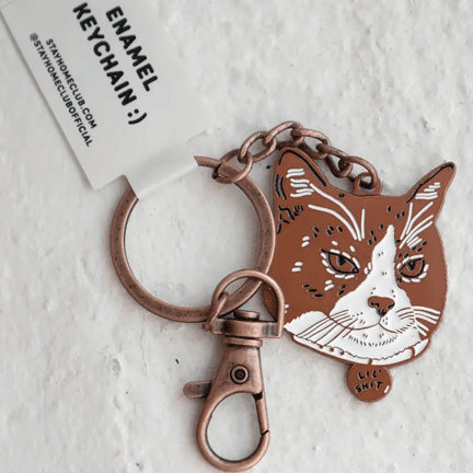 Lil Shit - Cat Keychain - Ziya Blue