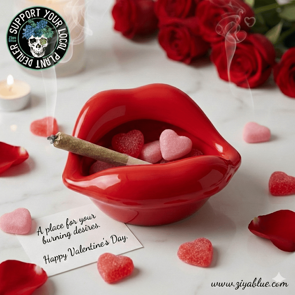 Lips Stash Bowl - Ziya Blue