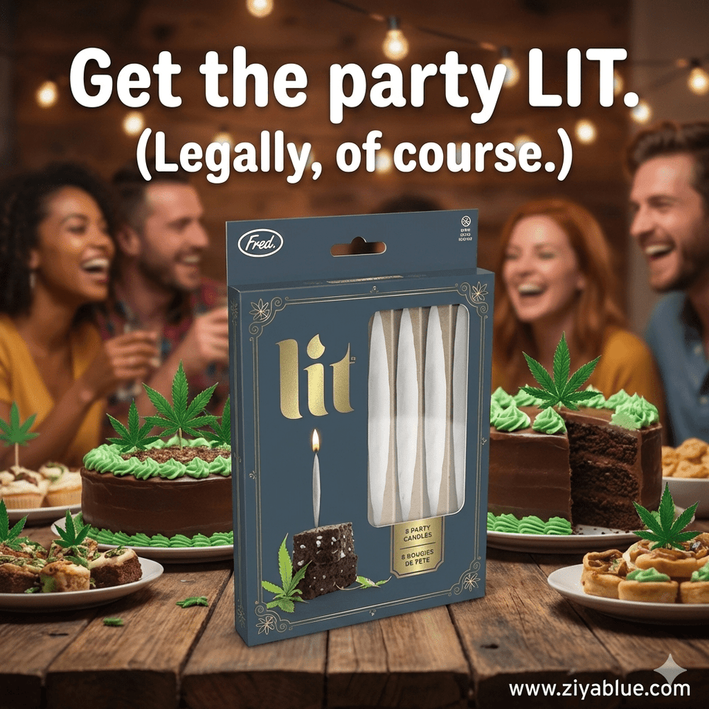 LIT! - BIRTHDAY CANDLES - Ziya Blue