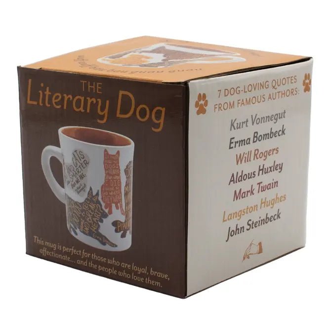Literary Dog Mug - Ziya Blue