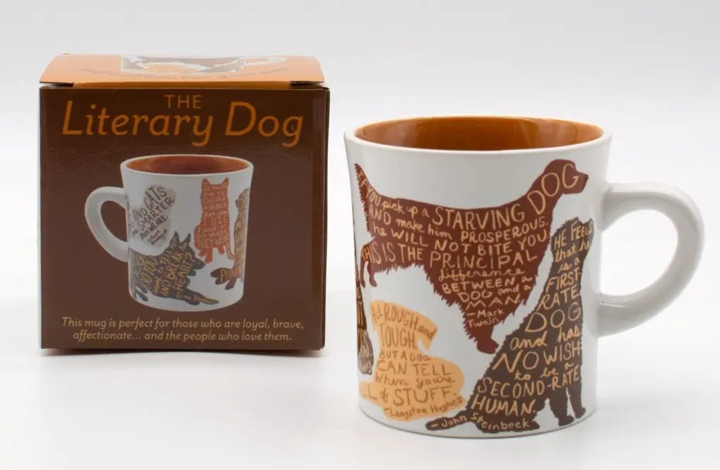Literary Dog Mug - Ziya Blue