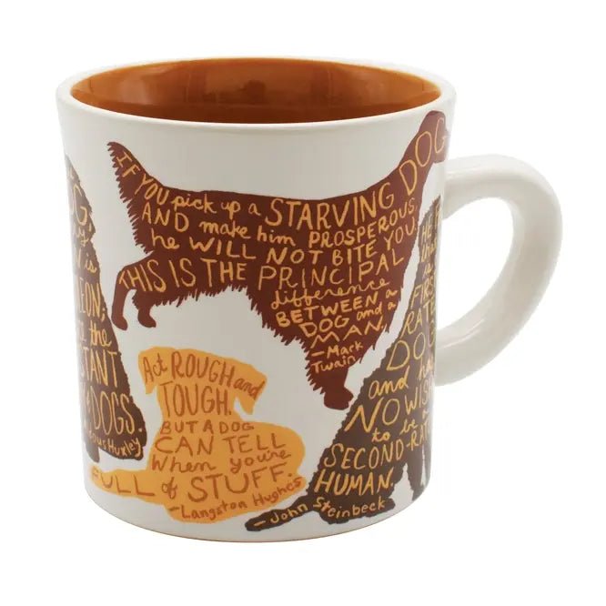 Literary Dog Mug - Ziya Blue