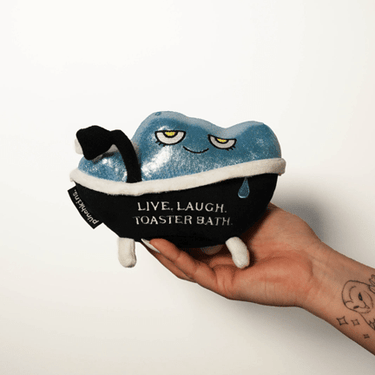 Live Laugh Toaster Bath Plush - Ziya Blue