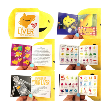 Liver Plush - Im a Liver not a Fighter - Ziya Blue