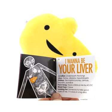 Liver Plush - Im a Liver not a Fighter - Ziya Blue