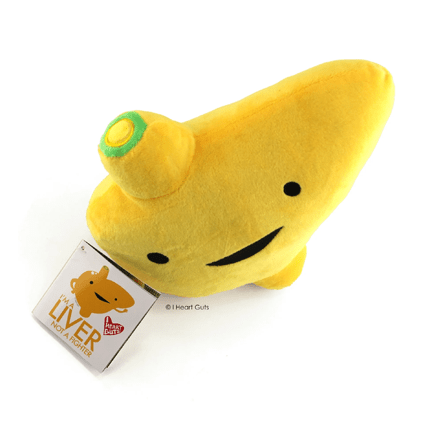 Liver Plush - Im a Liver not a Fighter - Ziya Blue