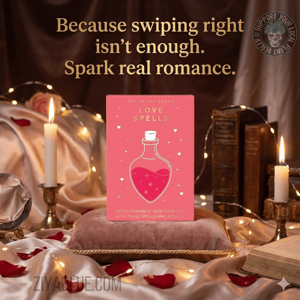 Love Spells Set of 100 Cards (18+) - Ziya Blue