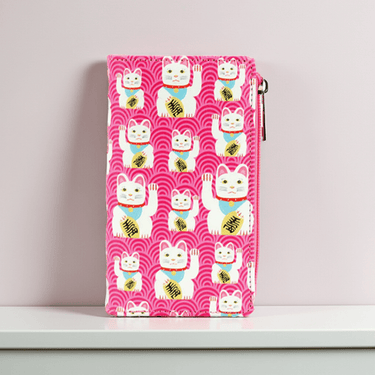 Lucky Cat Wallet - Ziya Blue