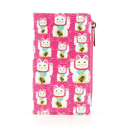 Lucky Cat Wallet - Ziya Blue