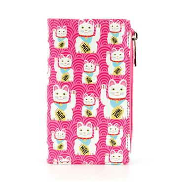 Lucky Cat Wallet - Ziya Blue