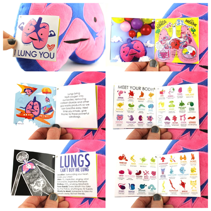 Lungs Plush - I lung You - Ziya Blue