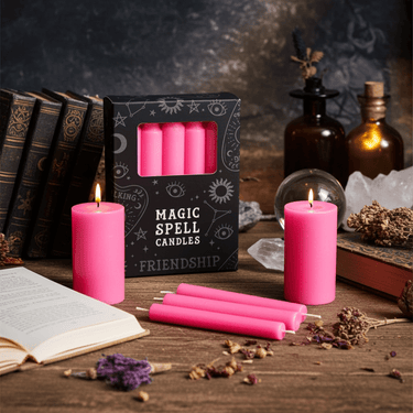 Magic Spell Candles Pink - Friendship - Ziya Blue