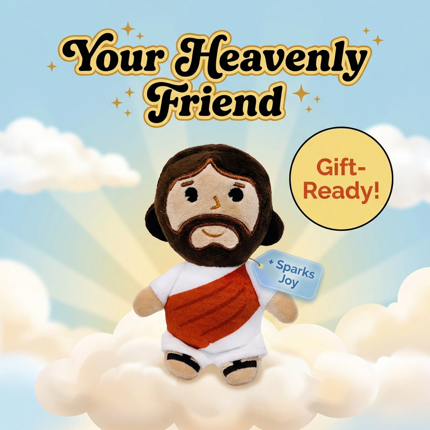 Magnetic Shoulder Plush - Jesus - Ziya Blue