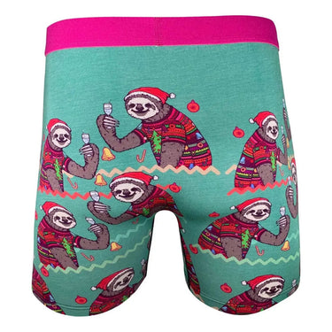 Men's Christmas Sloths Underwear - Ziya Blue