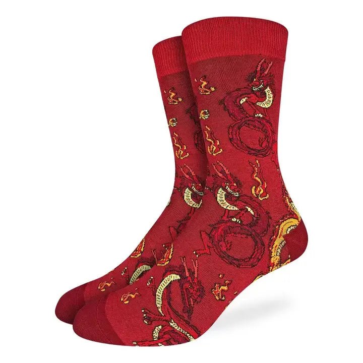 Men's Dragon Socks - Ziya Blue