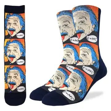 Men's Einstein Pop Art Socks - Ziya Blue