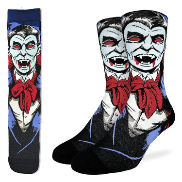Men's Evil Dracula Socks - Ziya Blue