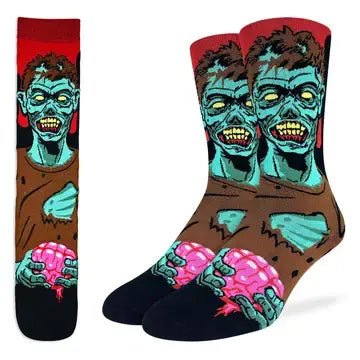 Men's Evil Zombie Socks - Ziya Blue