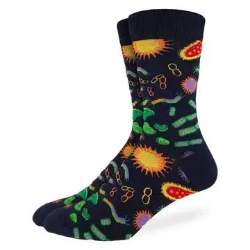 Men's Germs Socks - Ziya Blue