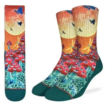 Men's Magic Mushroom Socks - Ziya Blue