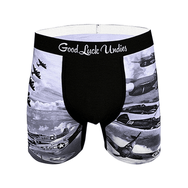 Men's Vintage Fighter Planes Underwear - Ziya Blue