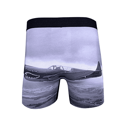 Men's Vintage Fighter Planes Underwear - Ziya Blue