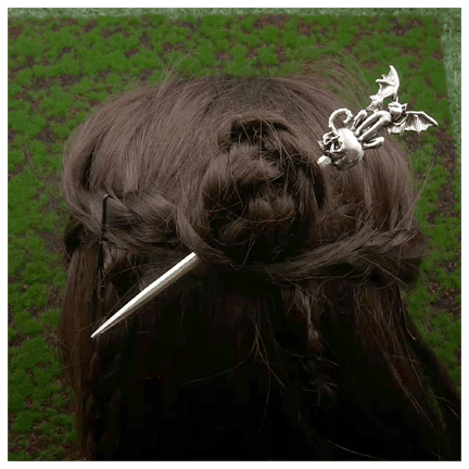 Metal Hair Pin - Ziya Blue